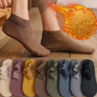 Winter Warmer Women Thicken Wool Cashmere Snow Socks ,Seamless Floor Sleeping Socks